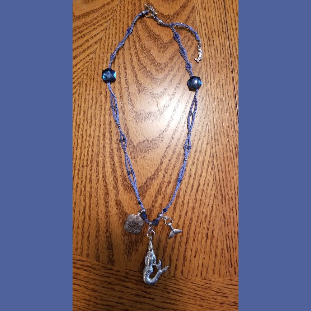 Unique Handmade Mermaid Necklace w/Charms